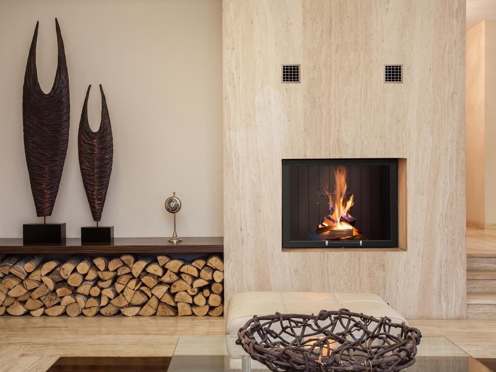 Visuel d'ambiance Alfa Bio en fonctionnement belle flamme Girolami